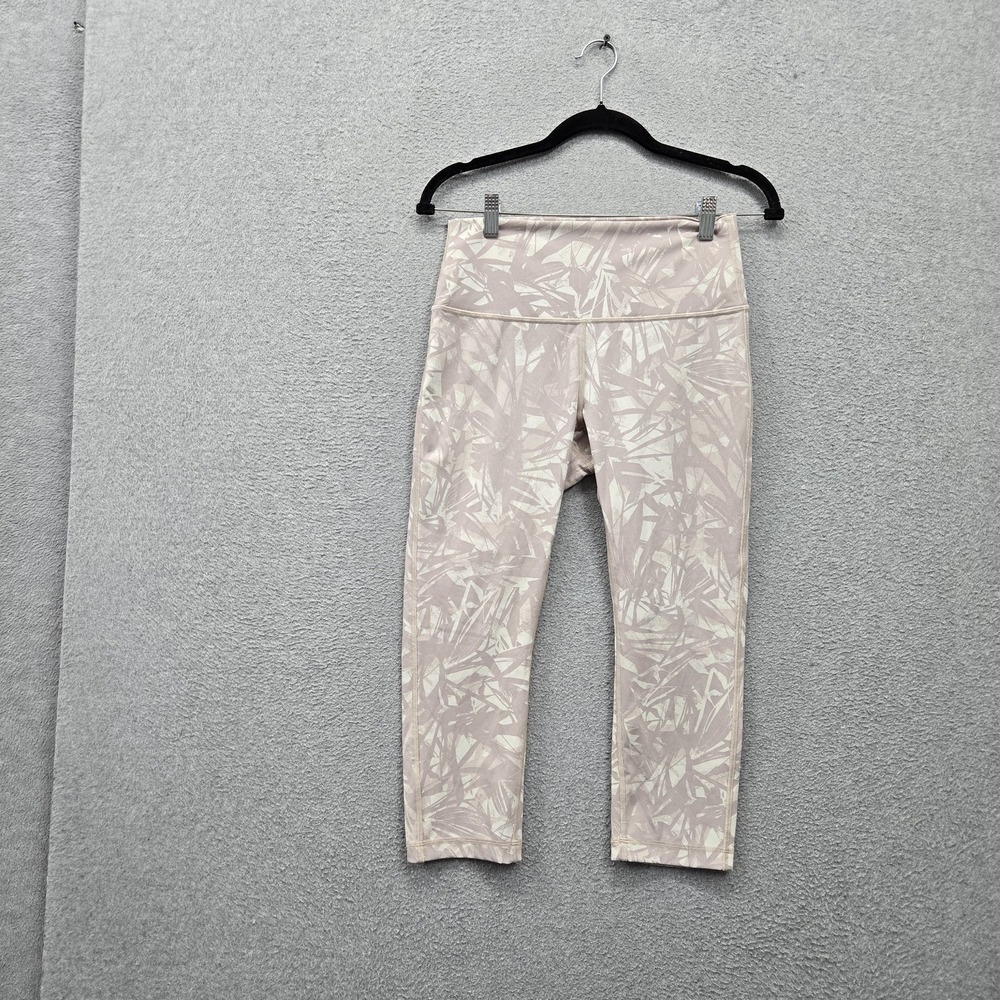 Lululemon Women Activewear Pants 8 Pink Wunder Under Legging Floral